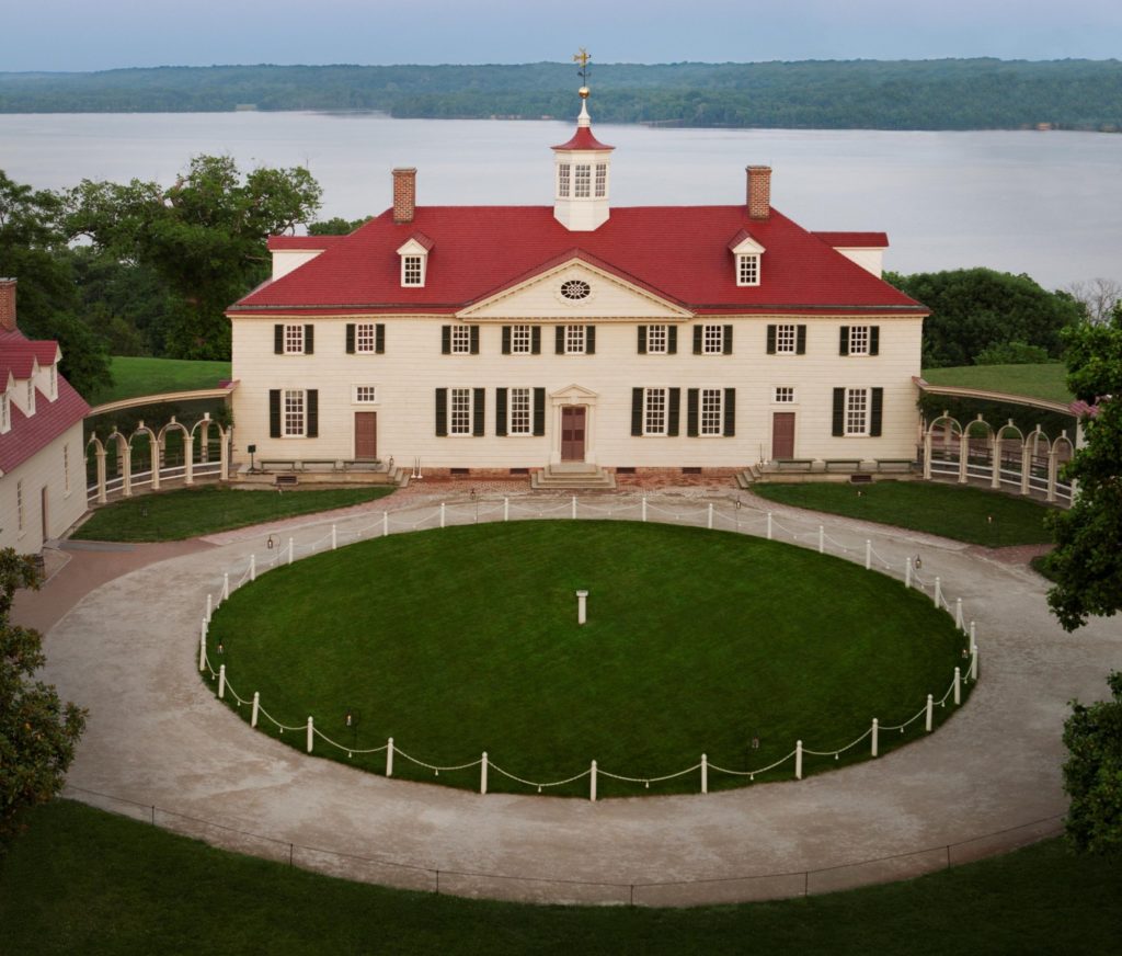 Image of George Washington's mansion on Mt. Vernon